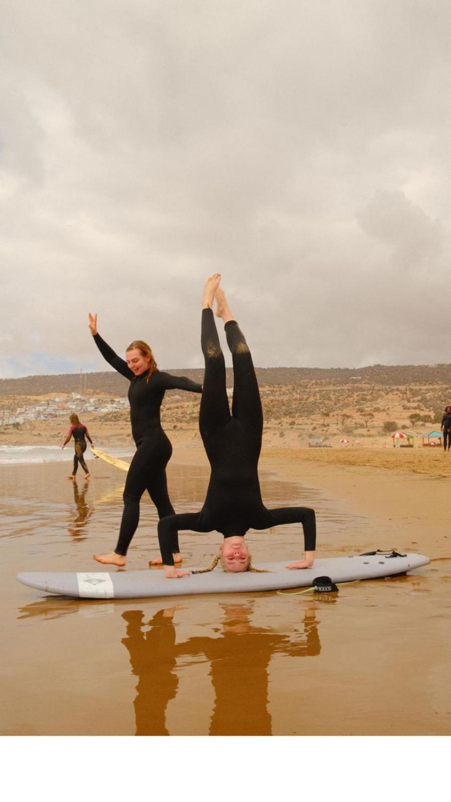 Sable Beach Surf Camp Tamraght Bagian luar foto