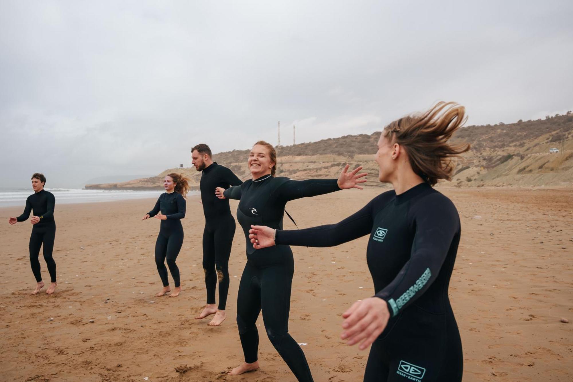 Sable Beach Surf Camp Tamraght Bagian luar foto